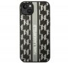 Karl Lagerfeld Monogram Stripe Apple iPhone 14 hátlap tok, szürke