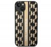 Karl Lagerfeld Monogram Stripe Apple iPhone 14 hátlap tok, barna