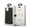 Karl Lagerfeld Saffiano Mono Metal Apple iPhone 14 hátlap tok, fekete