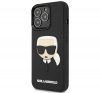 Karl Lagerfeld 3D Rubber Karl's Head Apple iPhone 14 Pro Max hátlap tok, fekete