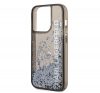 Karl Lagerfeld Liquid Glitter Elong Apple iPhone 14 Pro Max hátlap tok, fekete