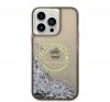 Karl Lagerfeld Liquid Glitter RSG Apple iPhone 14 Pro Max hátlap tok, fekete