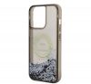 Karl Lagerfeld Liquid Glitter RSG Apple iPhone 14 Pro Max hátlap tok, fekete