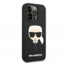 Karl Lagerfeld Silicone Karl's Head Apple iPhone 14 Pro Magsafe hátlap tok, fekete