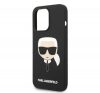 Karl Lagerfeld Silicone Karl's Head Apple iPhone 14 Pro Magsafe hátlap tok, fekete