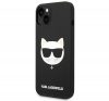 Karl Lagerfeld Silicone Choupette Head Apple iPhone 14 Plus Magsafe hátlap tok, fekete