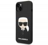 Karl Lagerfeld Silicone Karl's Head Apple iPhone 14 Plus Magsafe hátlap tok, fekete