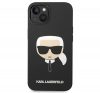 Karl Lagerfeld Silicone Karl's Head Apple iPhone 14 Plus Magsafe hátlap tok, fekete