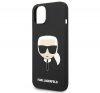 Karl Lagerfeld Silicone Karl's Head Apple iPhone 14 Plus Magsafe hátlap tok, fekete