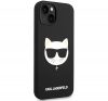 Karl Lagerfeld Silicone Choupette Head Apple iPhone 14 Magsafe hátlap tok, fekete