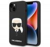 Karl Lagerfeld Silicone Karl's Head Apple iPhone 14 Magsafe hátlap tok, fekete