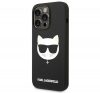 Karl Lagerfeld Silicone Choupette Head Apple iPhone 14 Pro Max Magsafe hátlap tok, fekete