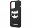 Karl Lagerfeld Silicone Choupette Head Apple iPhone 14 Pro Max Magsafe hátlap tok, fekete