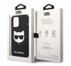 Karl Lagerfeld Silicone Choupette Head Apple iPhone 14 Pro Max Magsafe hátlap tok, fekete