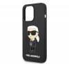 Karl Lagerfeld Silicone Ikonik Apple iPhone 14 Pro Max Magsafe hátlap tok, fekete