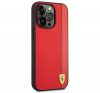 Ferrari Carbon Apple iPhone 14 Pro karbon hátlap tok, piros