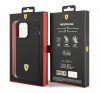 Ferrari Silicone Metal Apple iPhone 14 Pro Max hátlap tok, fekete