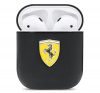 Ferrari On Track Apple AirPods bőr tok, fekete