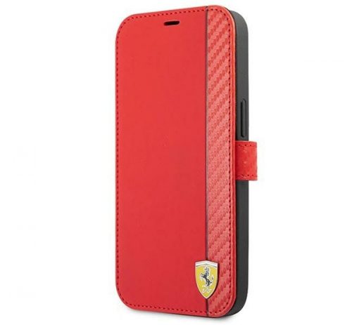 Ferrari On Track Apple iPhone 13 mini karbon flip tok, piros