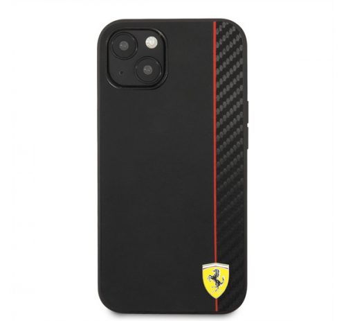 Ferrari On Track Apple iPhone 13 karbon hátlap tok, fekete