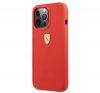 Ferrari Silicone Apple iPhone 13 Pro hátlap tok, piros