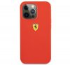 Ferrari Silicone Apple iPhone 13 Pro hátlap tok, piros