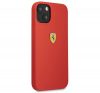 Ferrari Silicone Apple iPhone 13 hátlap tok, hátlap tok, piros