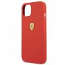 Ferrari Silicone Apple iPhone 13 hátlap tok, hátlap tok, piros