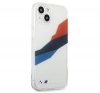 BMW Motorsport Tricolor Apple iPhone 13 hátlap tok, átlátszó