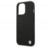 BMW Signature Logo Imprint Apple iPhone 13 Pro Max hátlap tok, fekete