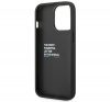 BMW Leather Carbon Apple iPhone 14 Pro hátlap tok, fekete