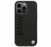 BMW Leather Stamp Apple iPhone 14 Pro hátlap tok, fekete