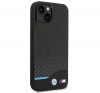 BMW Leather Carbon Apple iPhone 14 Plus hátlap tok, fekete