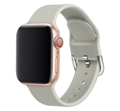 Phoner Clasp Apple Watch csatos szilikon szíj, 38/40/41mm, homok