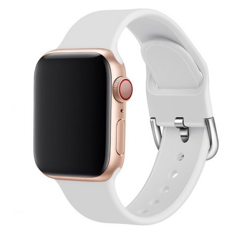 Phoner Clasp Apple Watch csatos szilikon szíj, 38/40/41mm, fehér