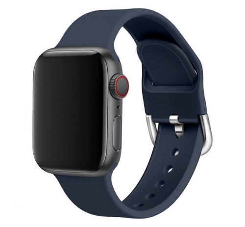 Phoner Clasp Apple Watch csatos szilikon szíj, 49/45/44/42mm, kék