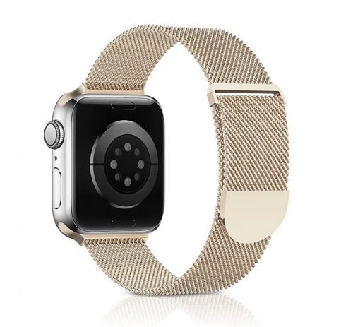 Phoner Rome Apple Watch pántos fém szíj, 38/40/41mm, rózsaszín