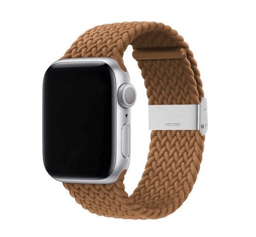 Phoner Spun Apple Watch csatos fonott szövet szíj, 38/40/41mm, kávé