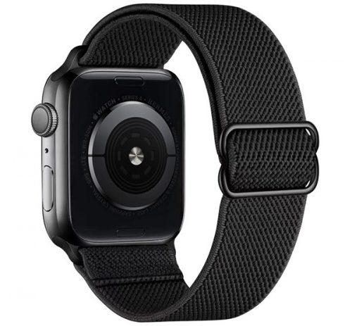 Phoner Dew Apple Watch csatos fonott szövet szíj, 38/40/41mm, fekete