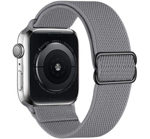 Phoner Dew Apple Watch csatos fonott szövet szíj, 49/45/44/42mm, szürke