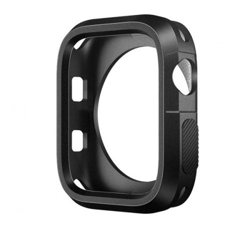 Phoner Twin Apple Watch szilikon tok, 45mm, fekete