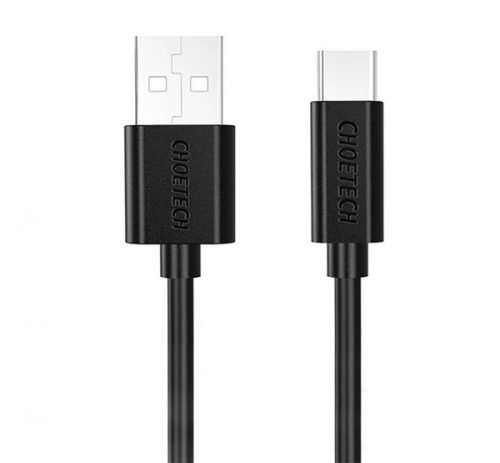 Choetech USB / Type-C töltő- és adatkábel, 50cm, fekete