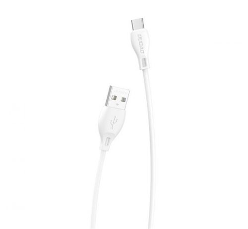 Dudao L4T USB / Type-C töltő- és adatkábel, 5A, 1m, fehér