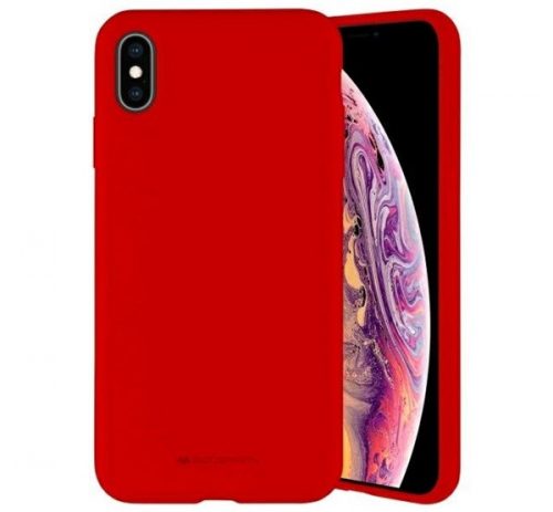 Mercury Silicone Apple iPhone 12/12 Pro szilikon tok, piros