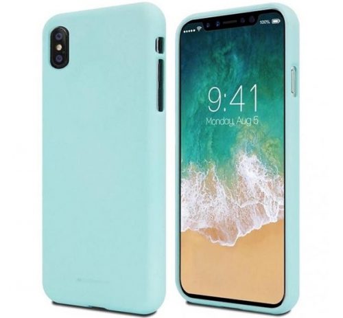 Mercury Soft Apple iPhone 12/12 Pro szilikon tok, menta