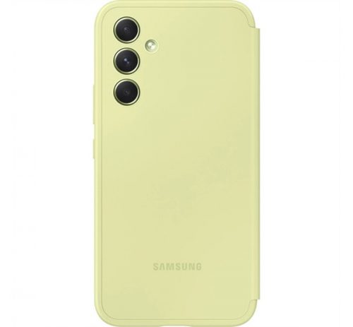 Samsung Galaxy A54 5G Smart View Wallet, gyári flip tok, lime, EF-ZA546CG