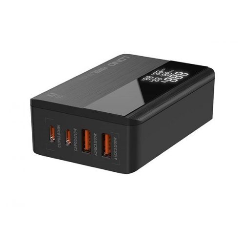 LDNIO hálozati töltő, 2xUSB, 2xType-C 65W, fekete