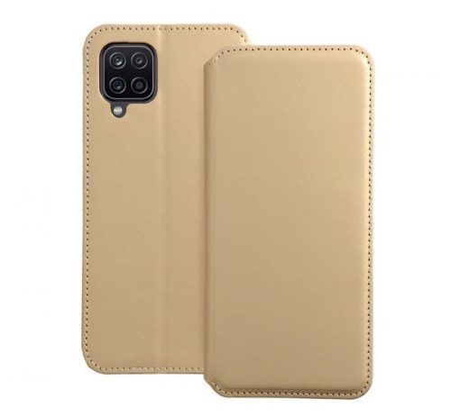 Dual Pocket Samsung Galaxy A12/M12, flip tok, arany