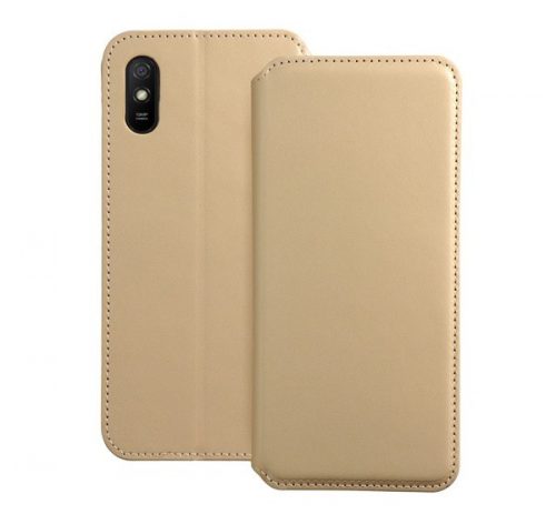 Dual Pocket Xiaomi Redmi 9A/9AT, flip tok, arany