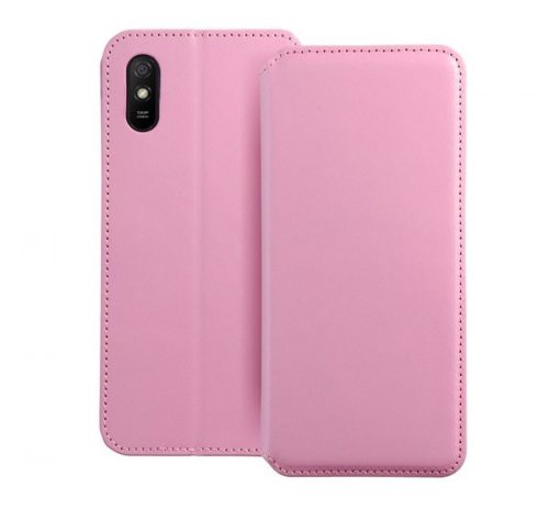 Dual Pocket Xiaomi Redmi 9A/9AT, flip tok, rózsaszín